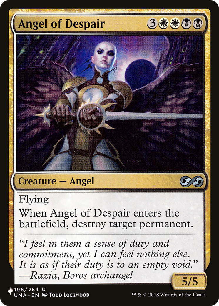 Angel of Despair [The List] | Rook's Games and More