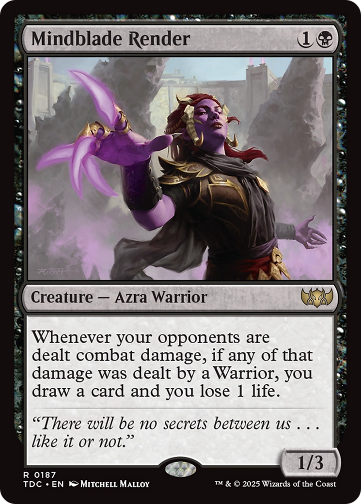 Mindblade Render [Tarkir: Dragonstorm Commander] | Rook's Games and More