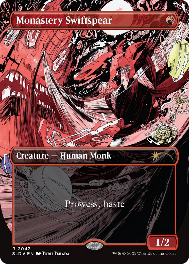 Monastery Swiftspear (2043) (Raised Foil) [Secret Lair Drop Series] | Rook's Games and More