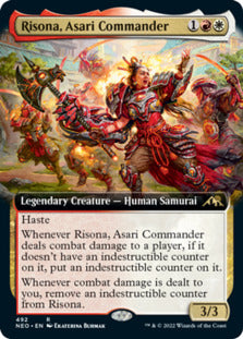 Risona, Asari Commander (Extended Art) [Kamigawa: Neon Dynasty] | Rook's Games and More