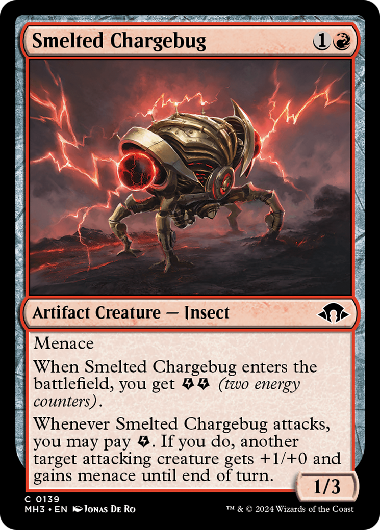 Smelted Chargebug [Modern Horizons 3] | Rook's Games and More