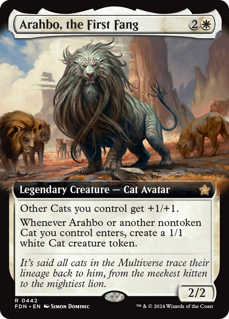 Arahbo, the First Fang (Extended Art) [Foundations] | Rook's Games and More