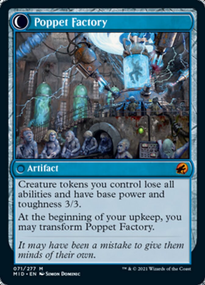 Poppet Stitcher // Poppet Factory [Innistrad: Midnight Hunt] | Rook's Games and More