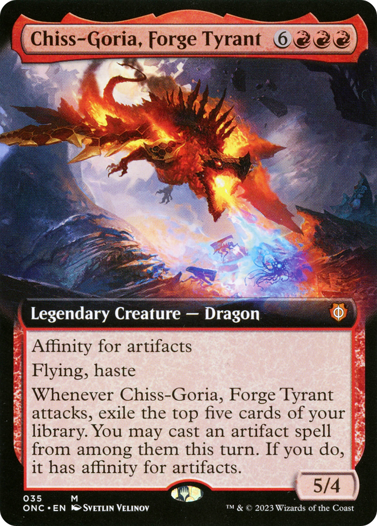 Chiss-Goria, Forge Tyrant (Extended Art) [Phyrexia: All Will Be One Commander] | Rook's Games and More