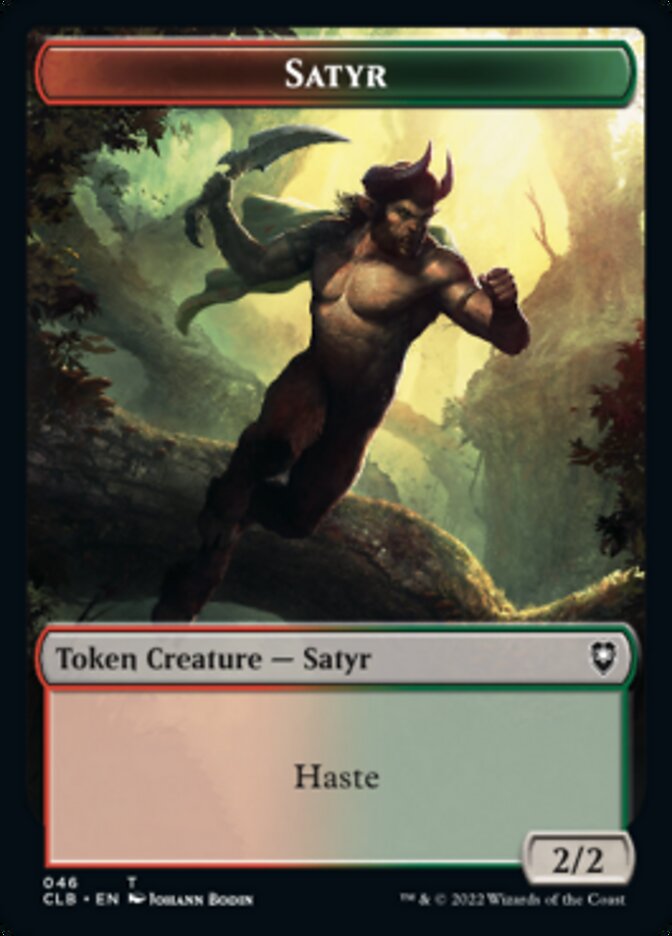 Satyr // Beast Double-Sided Token [Commander Legends: Battle for Baldur's Gate Tokens] | Rook's Games and More