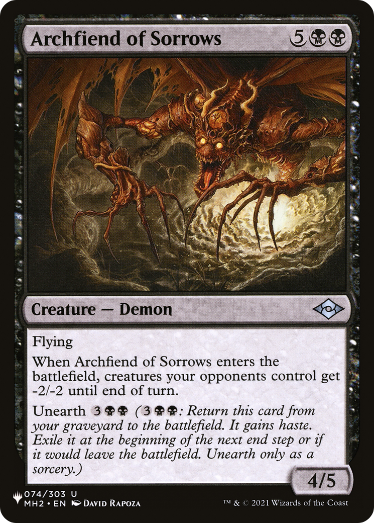 Archfiend of Sorrows [The List] | Rook's Games and More