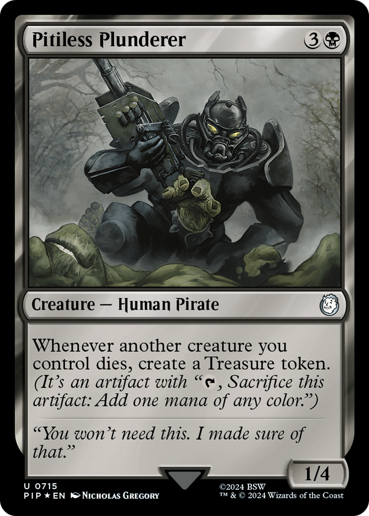 Pitiless Plunderer (Surge Foil) [Fallout] | Rook's Games and More