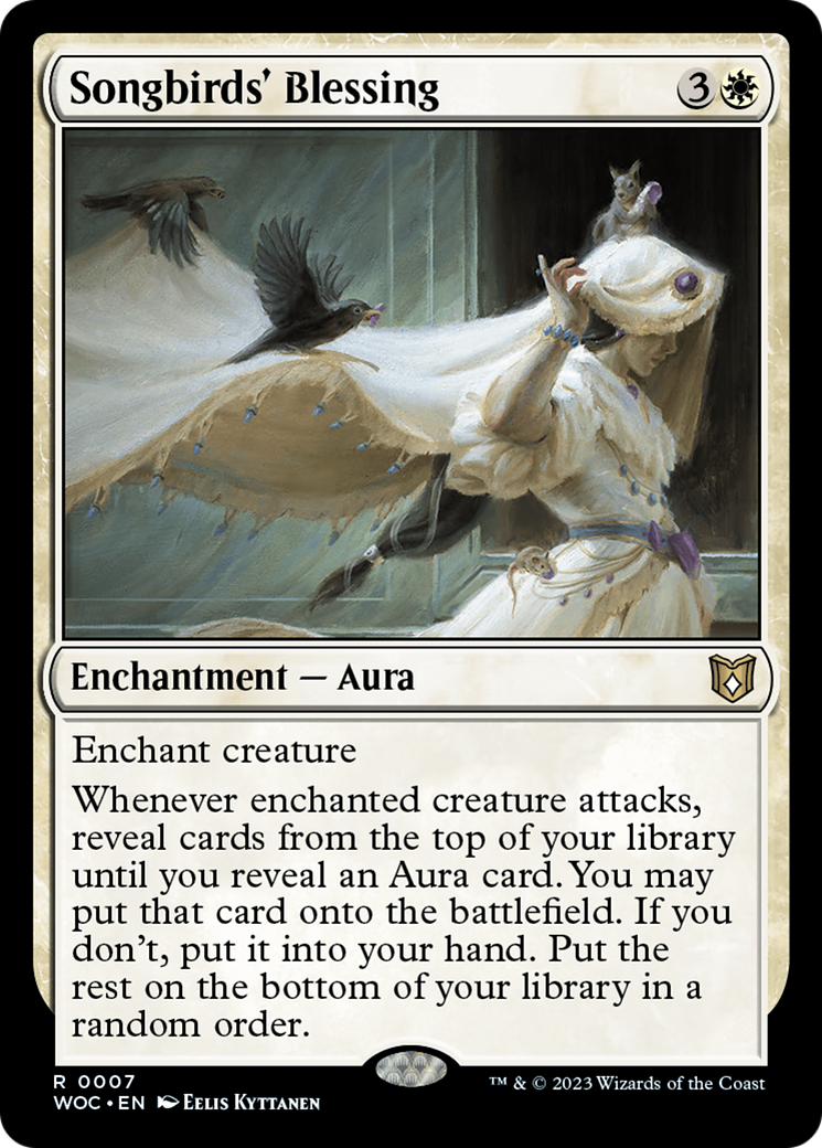 Songbirds' Blessing [Wilds of Eldraine Commander] | Rook's Games and More