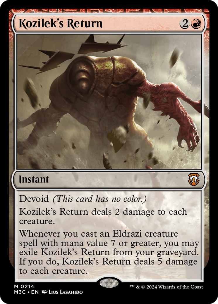 Kozilek's Return (Ripple Foil) [Modern Horizons 3 Commander] | Rook's Games and More