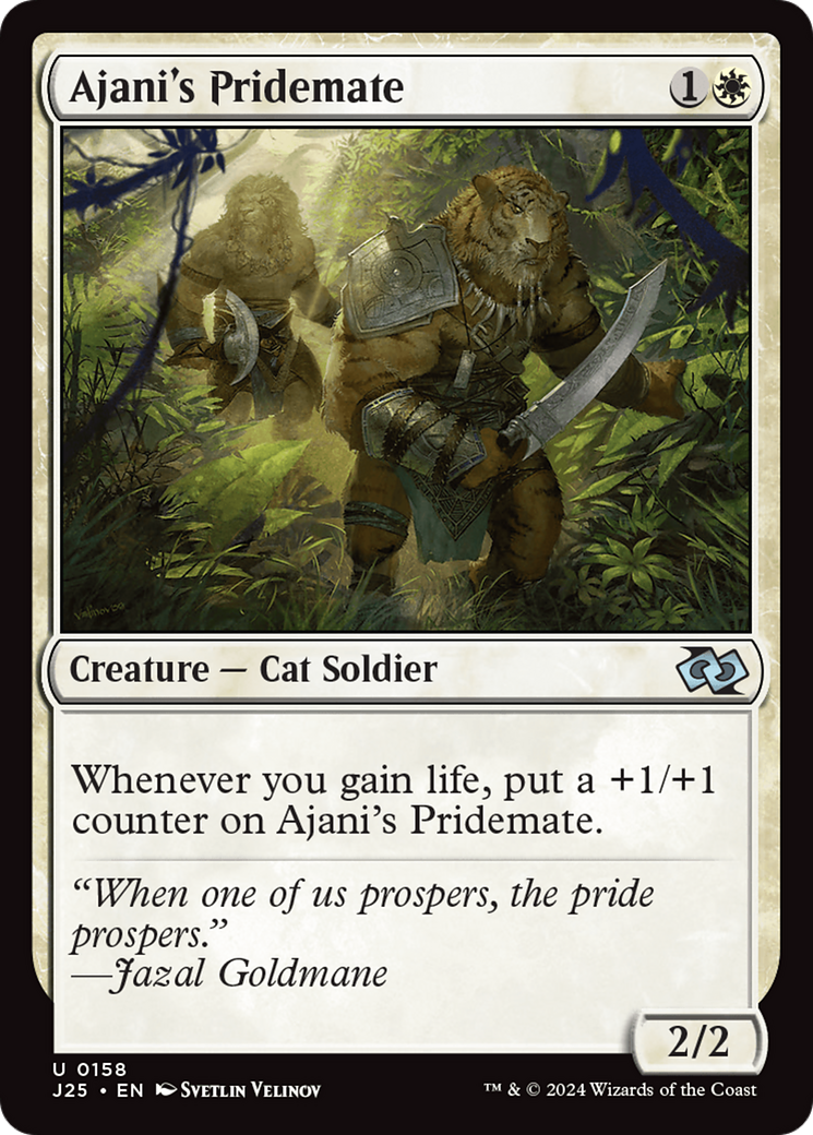 Qala, Ajani's Pridemate (Anime) [Foundations Jumpstart] | Rook's Games and More