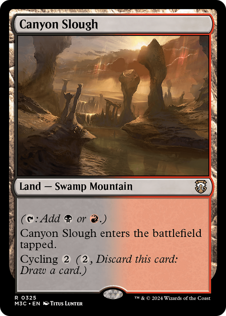 Canyon Slough (Ripple Foil) [Modern Horizons 3 Commander] | Rook's Games and More