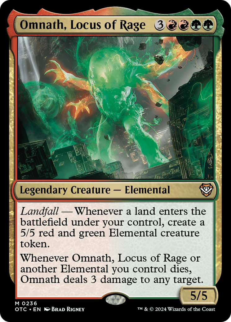 Omnath, Locus of Rage [Outlaws of Thunder Junction Commander] | Rook's Games and More