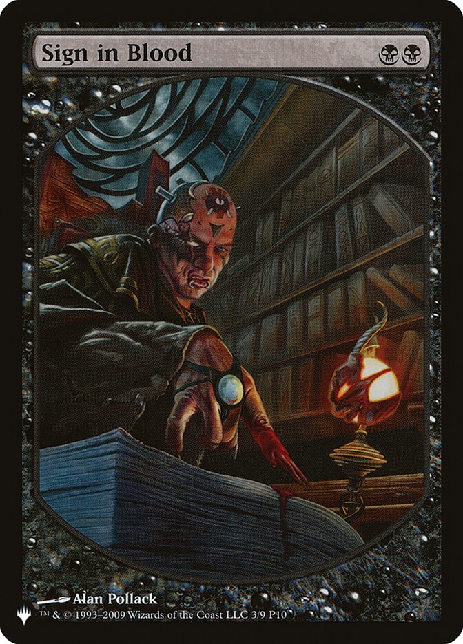 Sign in Blood [The List] | Rook's Games and More