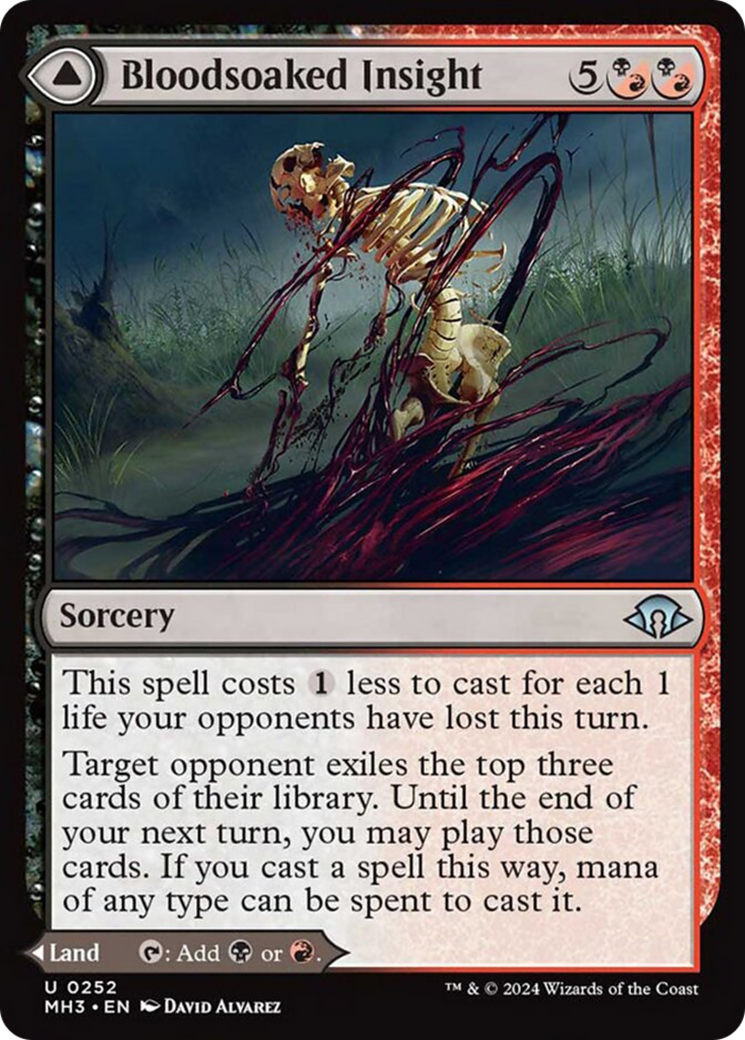 Bloodsoaked Insight // Sanguine Morass [Modern Horizons 3] | Rook's Games and More