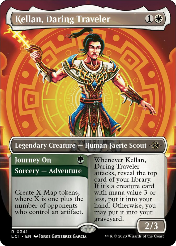 Kellan, Daring Traveler (Borderless) [The Lost Caverns of Ixalan] | Rook's Games and More
