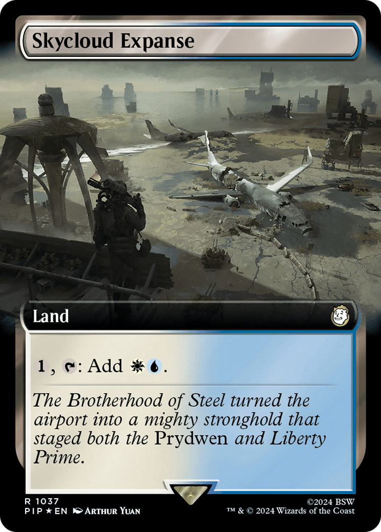 Skycloud Expanse (Extended Art) (Surge Foil) [Fallout] | Rook's Games and More