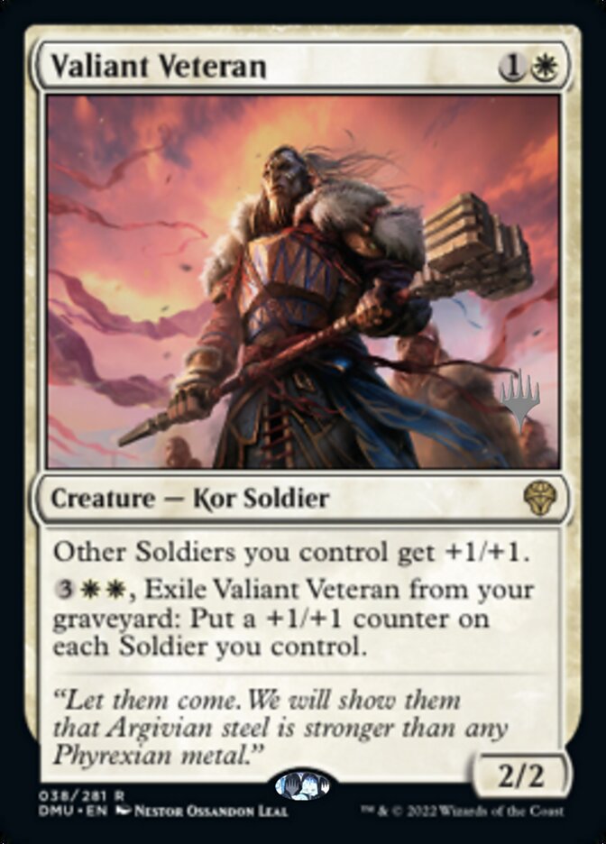 Valiant Veteran (Promo Pack) [Dominaria United Promos] | Rook's Games and More