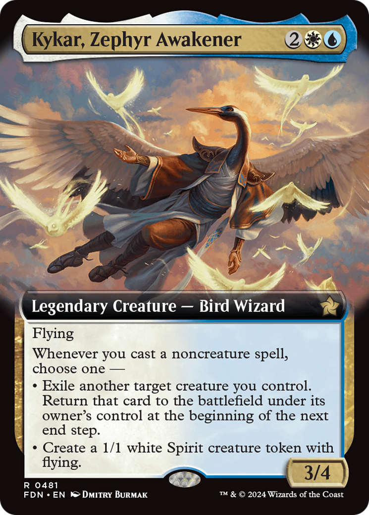 Kykar, Zephyr Awakener (Extended Art) [Foundations] | Rook's Games and More