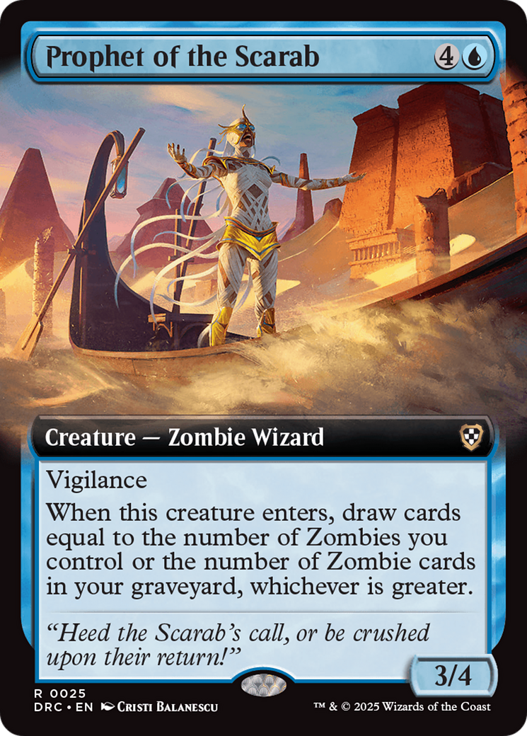 Prophet of the Scarab (Extended Art) [Aetherdrift Commander] | Rook's Games and More