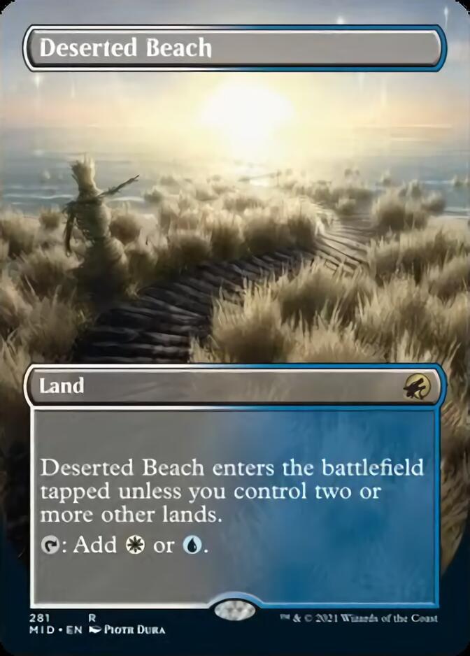 Deserted Beach (Borderless Alternate Art) [Innistrad: Midnight Hunt] | Rook's Games and More