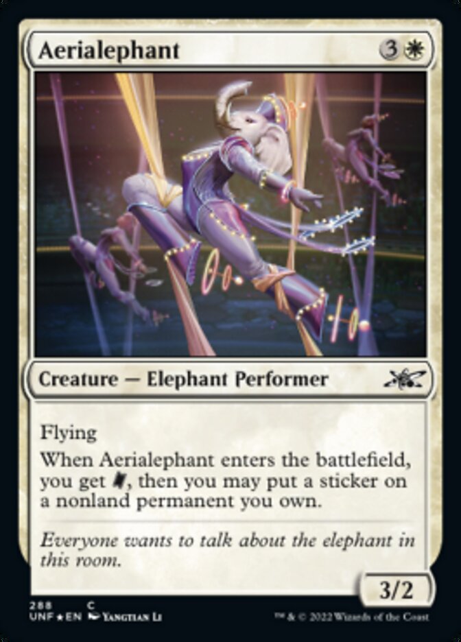 Aerialephant (Galaxy Foil) [Unfinity] | Rook's Games and More