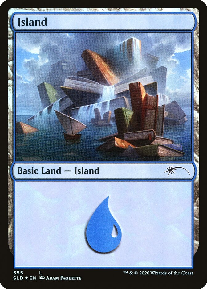 Island (Well Read) (555) [Secret Lair Drop Promos] | Rook's Games and More