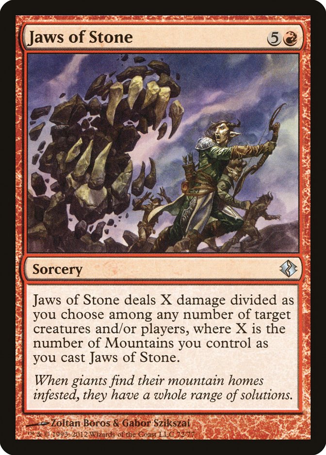 Jaws of Stone [Duel Decks: Venser vs. Koth] | Rook's Games and More