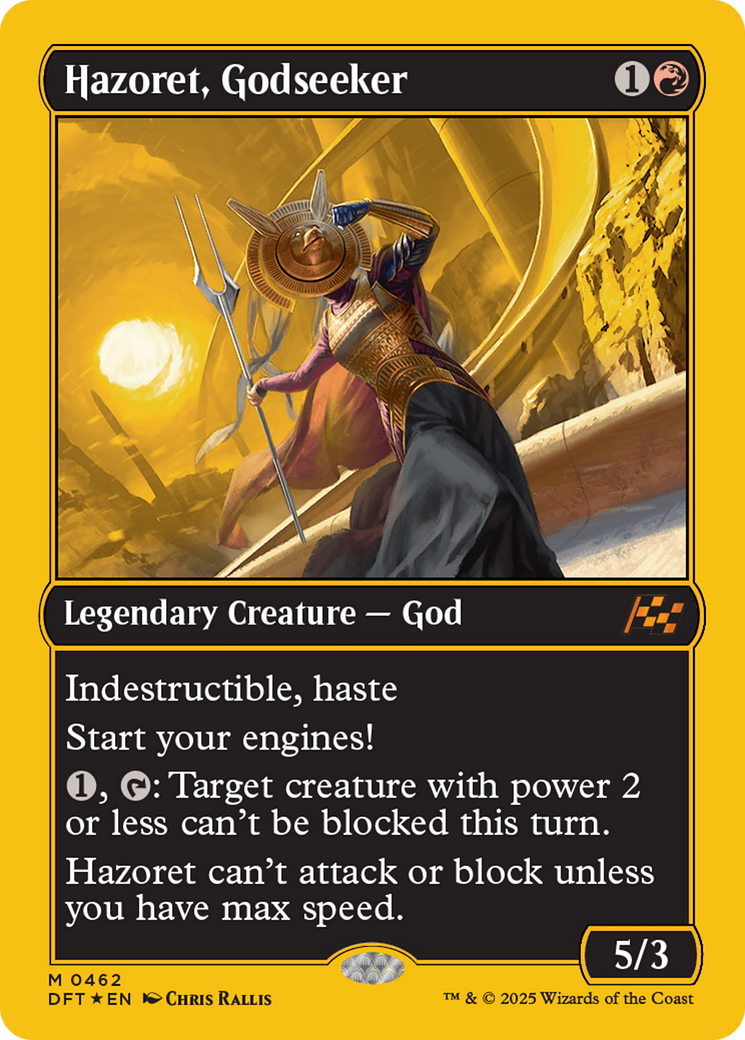 Hazoret, Godseeker (First-Place Foil) [Aetherdrift] | Rook's Games and More