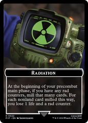 Radiation // Alien Double-Sided Token [Fallout Tokens] | Rook's Games and More