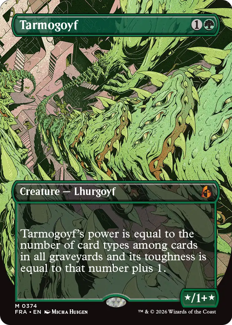 Tarmogoyf (Borderless) [Reality Fracture] | Rook's Games and More