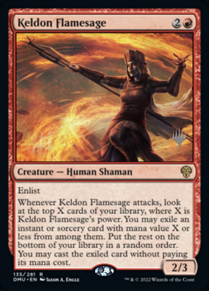 Keldon Flamesage (Promo Pack) [Dominaria United Promos] | Rook's Games and More