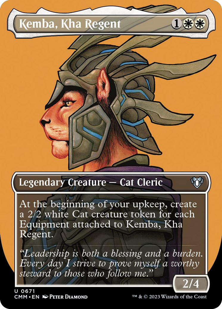 Kemba, Kha Regent (Borderless Profile) [Commander Masters] | Rook's Games and More