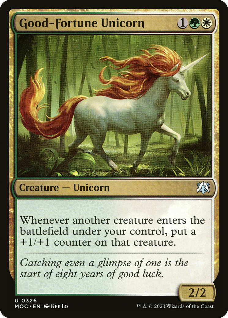 Good-Fortune Unicorn [March of the Machine Commander] | Rook's Games and More