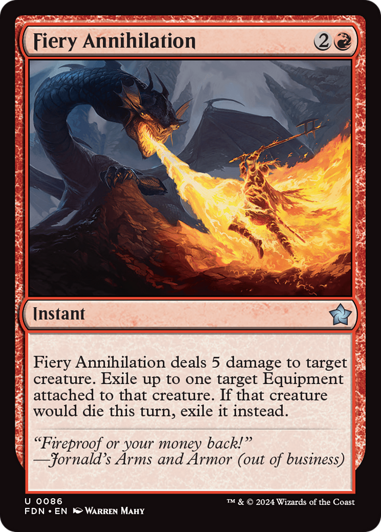 Fiery Annihilation [Foundations] | Rook's Games and More