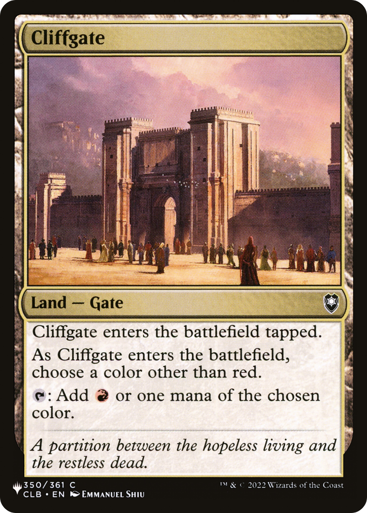 Cliffgate [The List] | Rook's Games and More