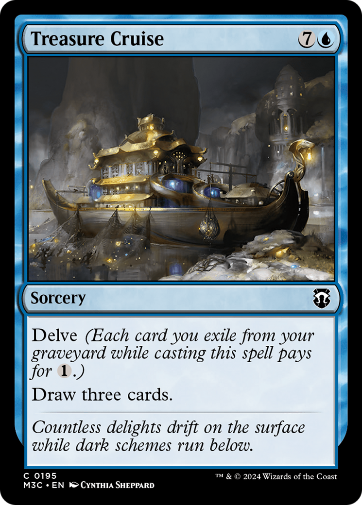 Treasure Cruise (Ripple Foil) [Modern Horizons 3 Commander] | Rook's Games and More