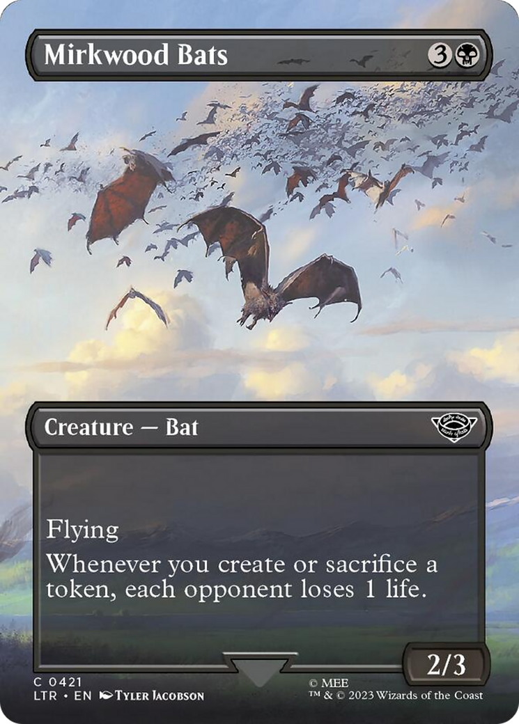Mirkwood Bats (Borderless Alternate Art) [The Lord of the Rings: Tales of Middle-Earth] | Rook's Games and More