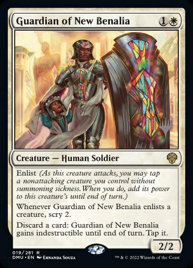 Guardian of New Benalia (Promo Pack) [Dominaria United Promos] | Rook's Games and More