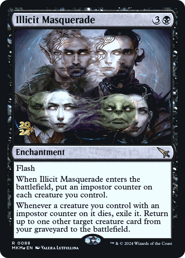 Illicit Masquerade [Murders at Karlov Manor Prerelease Promos] | Rook's Games and More
