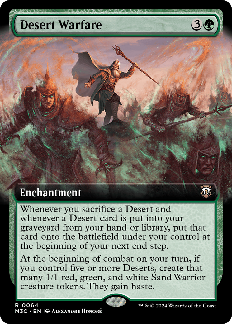 Desert Warfare (Extended Art) [Modern Horizons 3 Commander] | Rook's Games and More