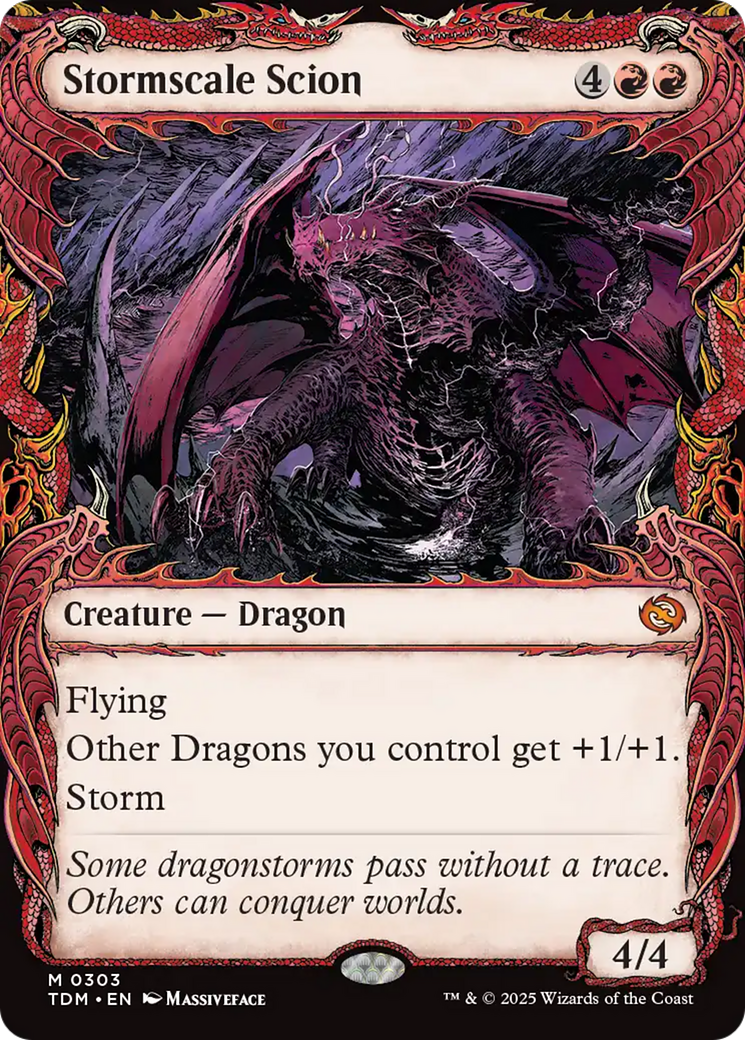 Stormscale Scion (Showcase) [Tarkir: Dragonstorm] | Rook's Games and More