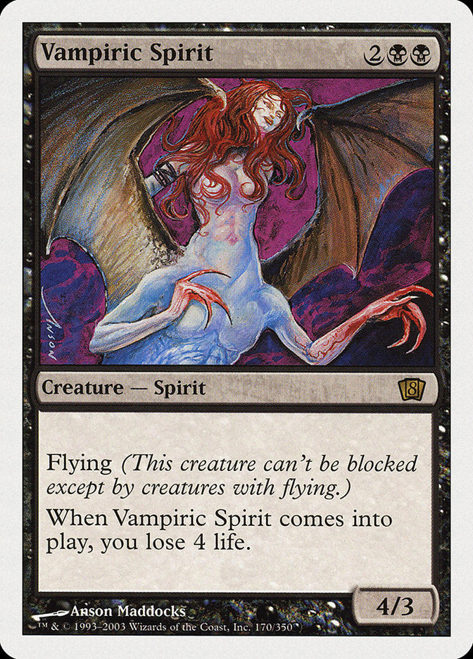 Vampiric Spirit (8th Edition) [Oversize Cards] | Rook's Games and More