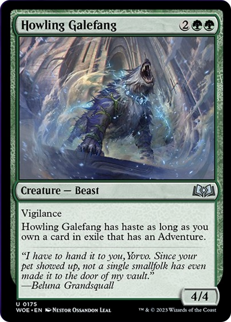 Howling Galefang [Wilds of Eldraine] | Rook's Games and More