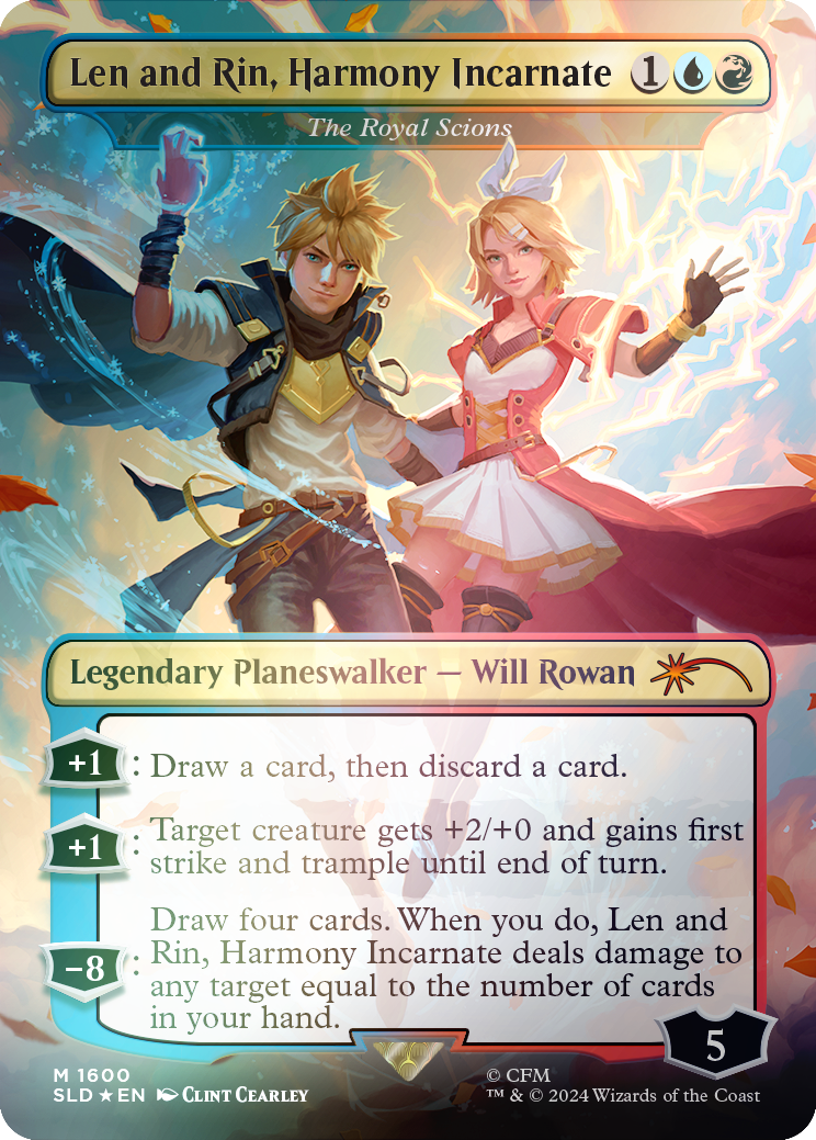 Len and Rin, Harmony Incarnate - The Royal Scions (Rainbow Foil) [Secret Lair Drop Series] | Rook's Games and More