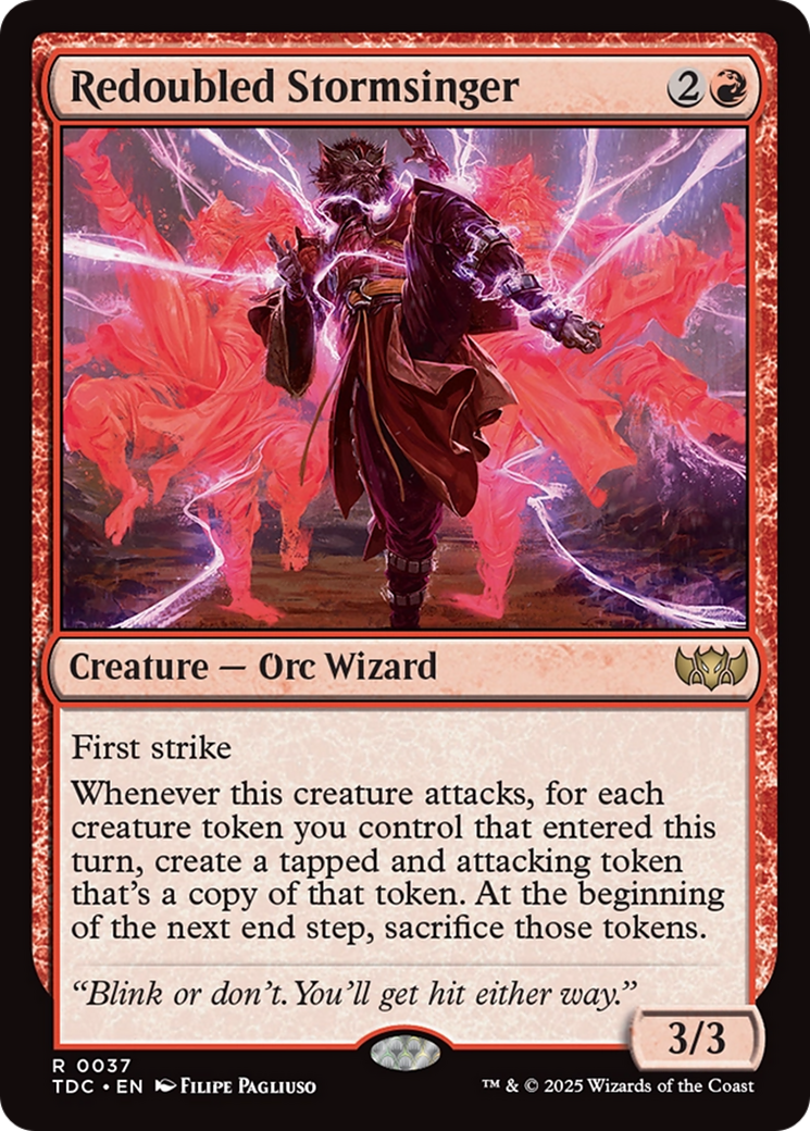 Redoubled Stormsinger [Tarkir: Dragonstorm Commander] | Rook's Games and More