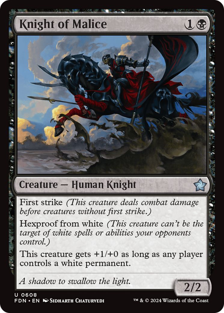 Knight of Malice [Foundations] | Rook's Games and More
