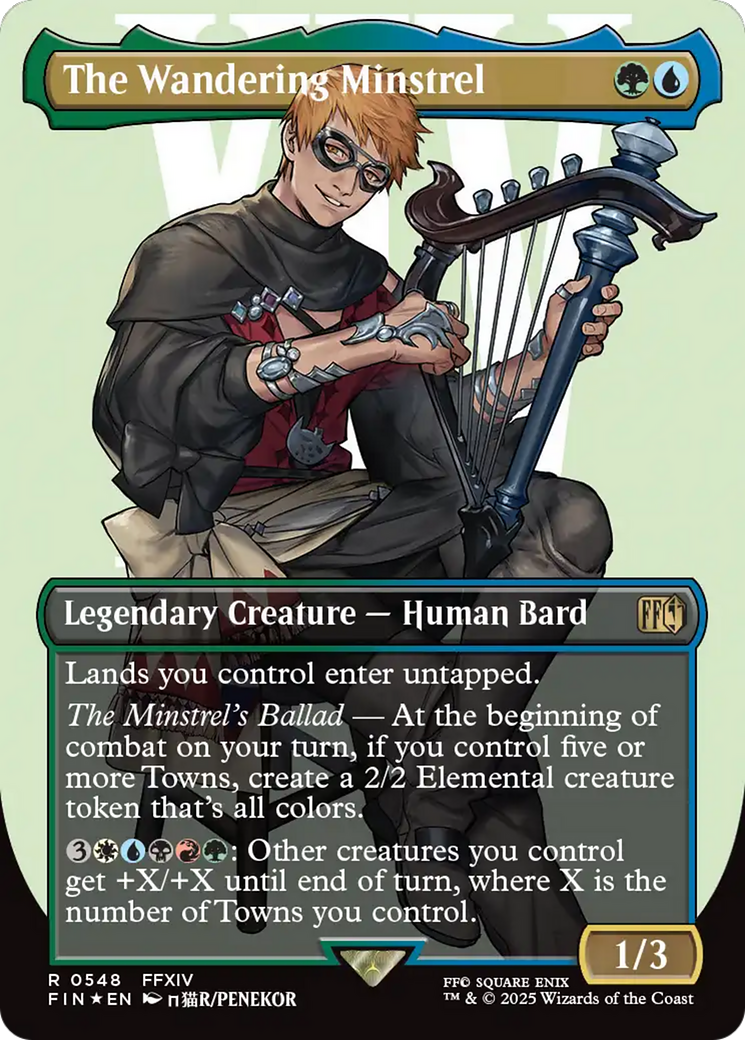 The Wandering Minstrel (Borderless) (Surge Foil) [FINAL FANTASY] | Rook's Games and More