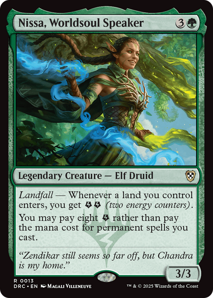 Nissa, Worldsoul Speaker [Aetherdrift Commander] | Rook's Games and More