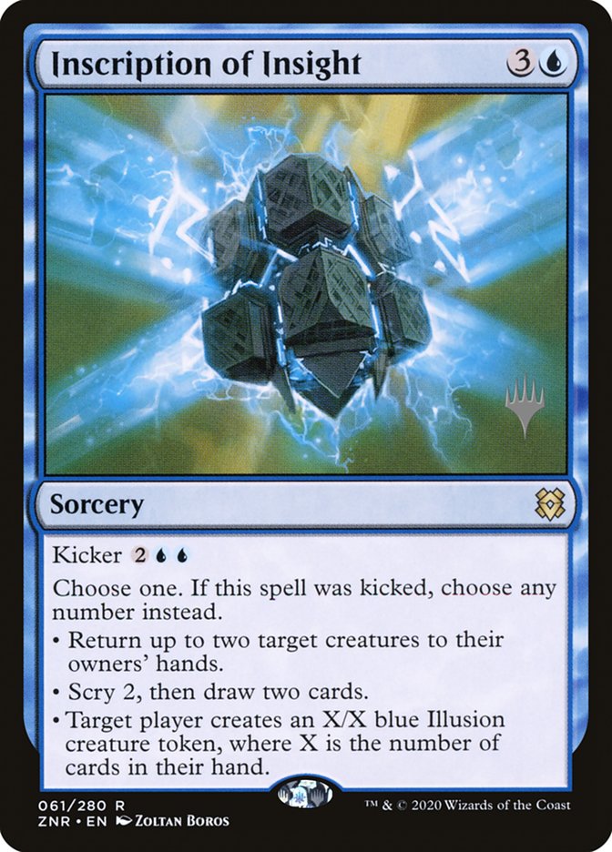 Inscription of Insight (Promo Pack) [Zendikar Rising Promos] | Rook's Games and More