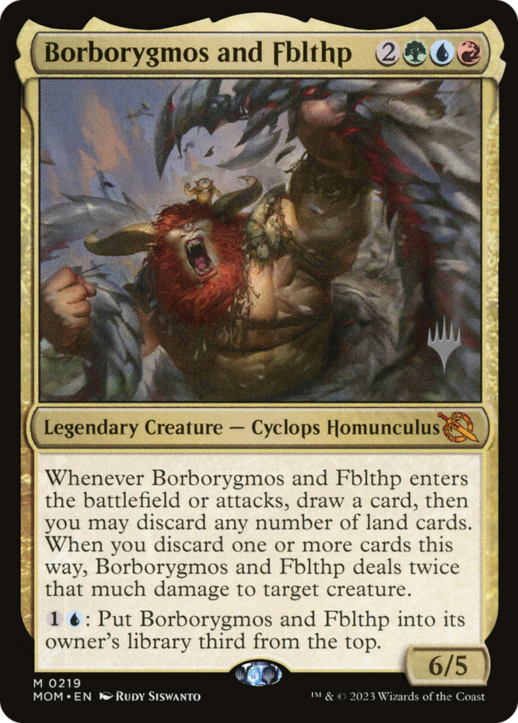 Borborygmos and Fblthp (Promo Pack) [March of the Machine Promos] | Rook's Games and More